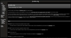 Desktop Screenshot of jcuda.org