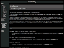 Tablet Screenshot of jcuda.org