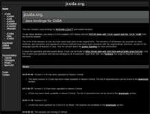Tablet Screenshot of jcuda.de
